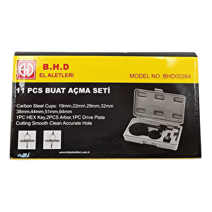 Fixonic B.h.d Bhd00263 Buat (panç) Açma Seti 11 Parça (19-22-29-32-38-44-51-64mm)