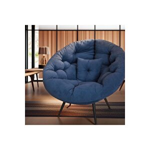 Bubb Tekli Koltuk Berjer Lacivert - Modern Ve Ergonomik Tasarım