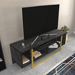Decoroti̇ka Asal Tv Üni̇tesi̇ 120 Cm Bendi̇r Gold