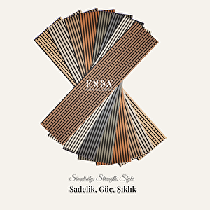 MDF Akustik Duvar Paneli 60×278 cm 11 Mm – Traverten