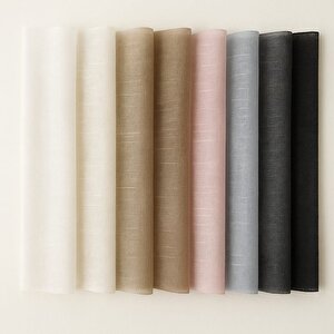 Katlamalı Keten Tül Perde – Beyaz Renk, Hafif Ve Şık Tasarım 200x200 cm