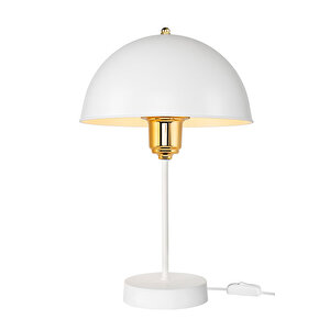 Roma Abajur Beyaz-gold Kuka-beyaz