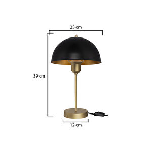 Roma Abajur Eski̇tme-eski̇tme Kuka-si̇yah Gold