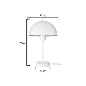 Roma Abajur Beyaz-beyaz Kuka-beyaz