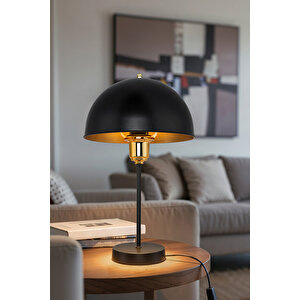 Roma Abajur Si̇yah-gold Kuka-si̇yah Gold