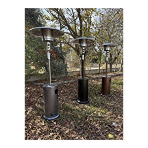 Palmiye Soba Dış Mekan Açık Alan Şemsiye/mantar Bahçe & Balkon Isıtıcı Gri Trng-g