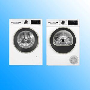 2'li̇ Set Wga25202tr 10 Kg Çamaşir Maki̇nesi̇-wqg244c1tr 9 Kg Kurutma Maki̇nesi̇