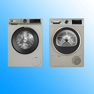 2'li̇ Set Wgk242zxtr 9 Kg Çamaşir Maki̇nesi̇-wqg2410ttr 9 Kg Kurutma Maki̇nesi̇