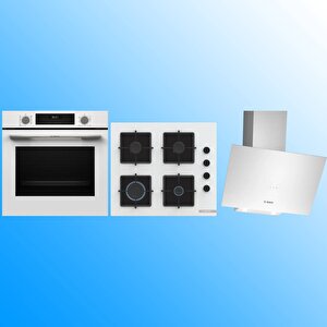 Beyaz 3'lü Ankastre Set ( Hua717bv0t-pop6c2p30o-dwk64pj20t )