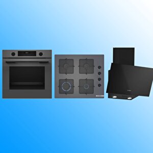 Antrasi̇t-si̇yah 3'lü Ankastre Set ( Hua717bn0t-pop6c9p30o-dwk63pj61t )