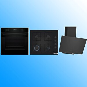 Si̇yah 3'lü Ankastre Set ( Hua717ba0t-pop6c6p30o-dwk64pj60t )