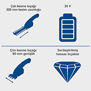 C-htgs200 20v 1x2.0ah Akülü Çim Ve Çit Makası - 5912205400