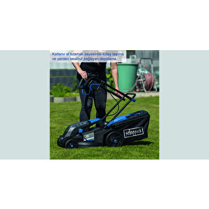 Scheppach Bc-mp380 2x4 Ah Akülü Çim Biçme Makinesi - 5911414400