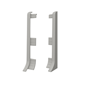 Linela Pvc Süpürgelik  Gri - Lnl414 Bitiş Kapağı Aksesuarı (1 Paket - 2 Adet)