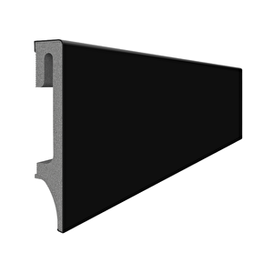 Espumo Suya Dayanıklı Kompozit Süpürgelik 12 Cm - 2,40 Metre - Siyah - Esp506