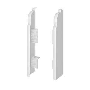 Espumo Kompozit Süpürgelik 8 Cm Bitiş Kapağı Aksesuarı (1 Paket - 2 Adet) - Beyaz - Esp301