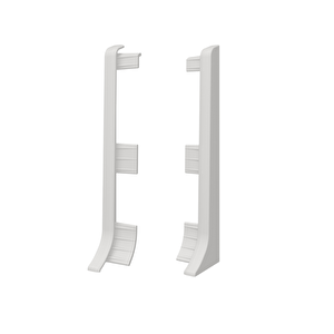 Linela Pvc Süpürgelik  Açık Gri - Lnl413 Bitiş Kapağı Aksesuarı (1 Paket - 2 Adet)