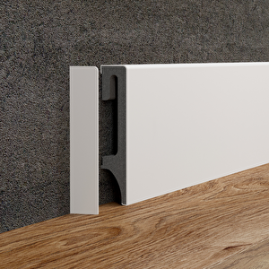 Espumo Kompozit Süpürgelik 12 Cm Bitiş Kapağı Aksesuarı (1 Paket - 2 Adet) - Siyah - Esp506