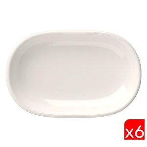 Tabak Evi Porselen Magnus Oval Kayık Tabak 27,50x17,50x3cm 6 Li