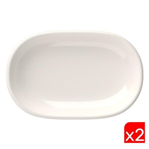 Tabak Evi Porselen Magnus Oval Kayık Tabak 27,50x17,50x3cm 2 Li̇