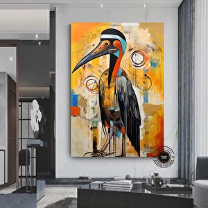 Pelikan Duvar Sanatı; Pelikan Duvar Dekoru; Pelikan Posteri; Pelikan Hediyesi; Pelikan Severler; Pel 60x120 cm