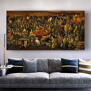 Dante Ile İlahi Komedya Kanvas; Ünlü Posterler 20x40 cm