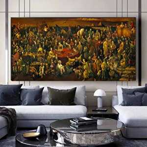 Dante Ile İlahi Komedya Kanvas; Ünlü Posterler 75x150 cm
