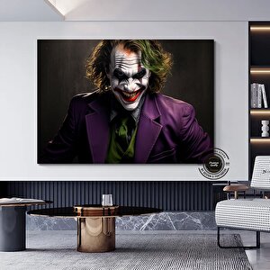 Joker Kanvas Baskısı, Joker Duvar Sanatı, Joker Portre Duvar Sanatı, Joker Baskısı, Joker Posteri 40x60 cm