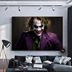 Joker Kanvas Baskısı, Joker Duvar Sanatı, Joker Portre Duvar Sanatı, Joker Baskısı, Joker Posteri