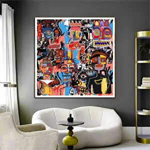 Grafiti Duvar Sanatı, Modern Duvar Dekoru, Ofis Duvar Sanatı, Kanvas Üzerindeki Tablolar 70x70 cm