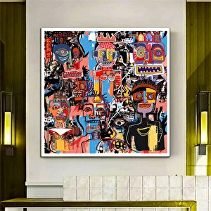 Grafiti Duvar Sanatı, Modern Duvar Dekoru, Ofis Duvar Sanatı, Kanvas Üzerindeki Tablolar 30x30 cm