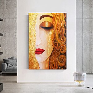 Gustav Klimt 'altın Gözyaşları' Kanvas Tablosu; Klimt Duvar Sanatı Baskısı