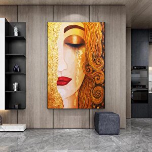 Gustav Klimt 'altın Gözyaşları' Kanvas Tablosu; Klimt Duvar Sanatı Baskısı