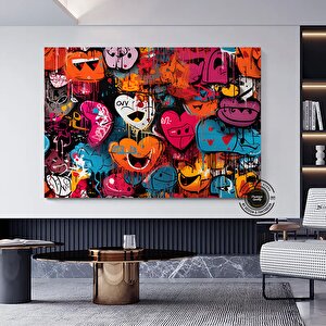 Graffiti Urban Sanatı; Çerçeveli Duvar Dekoru 40x60 cm