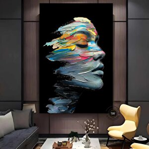 Soyut Kadın Portresi; Modern Duvar Sanatı