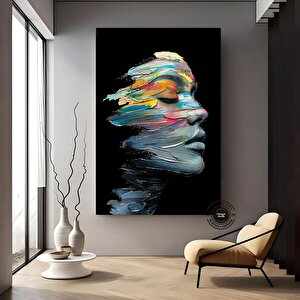 Soyut Kadın Portresi; Modern Duvar Sanatı