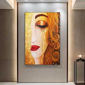 Gustav Klimt 'altın Gözyaşları' Kanvas Tablosu; Klimt Duvar Sanatı Baskısı