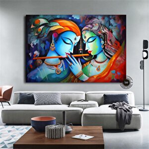 Radha Krishna Kanvas Tablosu; Geleneksel Hint Sanatı