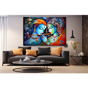 Radha Krishna Kanvas Tablosu; Geleneksel Hint Sanatı