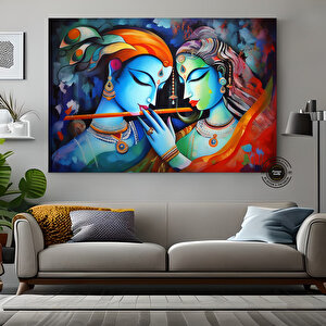 Radha Krishna Kanvas Tablosu; Geleneksel Hint Sanatı