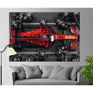 Charles Leclerc F1 Kanvas Tablo | Ferrari Hediye | Pit Stop Sanatı 80x120 cm