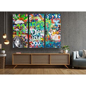 Urban Graffiti Kanvas Sanatı; Büyük Pop Art Dekor; Arkadaşa Hediye; Büyük Baskı 90x180 cm