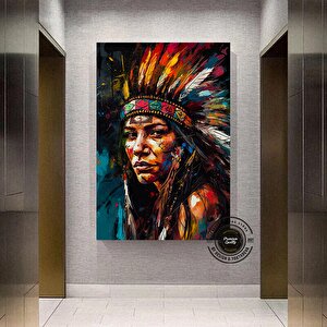 Kadın Graffiti Kanvas; Pop Kültür Sanatı 70x100 cm