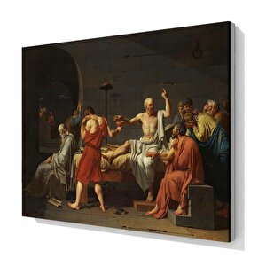 Jacques-louis David, Sokrates’in Ölümü, 1787 | Sanat Baskısı | Kanvas Baskı | Asmaya Hazır Kanvas 100x150 cm