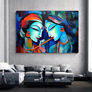 Radha Krishna Kanvas Tablosu; Geleneksel Hint Sanatı