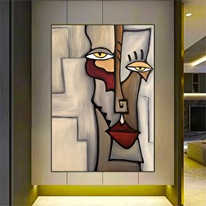 Picasso Soyut Figürler Posteri – Yüzle Bütünleşen Duvar Sanatı; Kanvas Tablo; Oturma Odası Dekoru