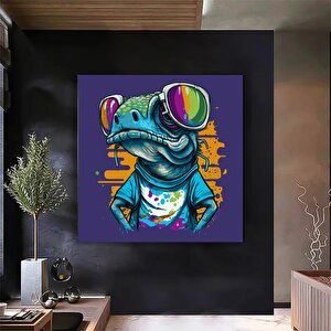 Soyut Bukalemun Graffiti Sanatı; Oturma Odası Dekoru