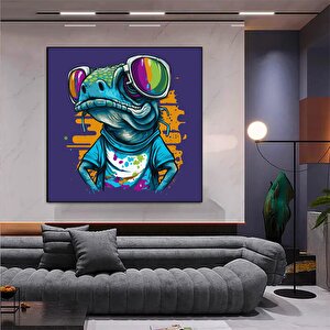 Soyut Bukalemun Graffiti Sanatı; Oturma Odası Dekoru