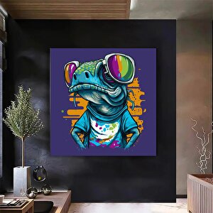 Soyut Bukalemun Graffiti Sanatı; Oturma Odası Dekoru