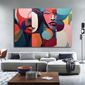 Kadın Soyut Sanatı; Dijital Baskı 120x150 cm